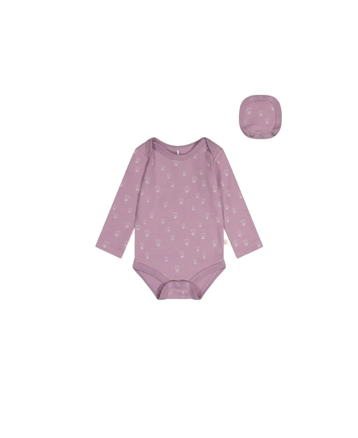 Cotton Onesie Floral Print by Deux Par Deux
