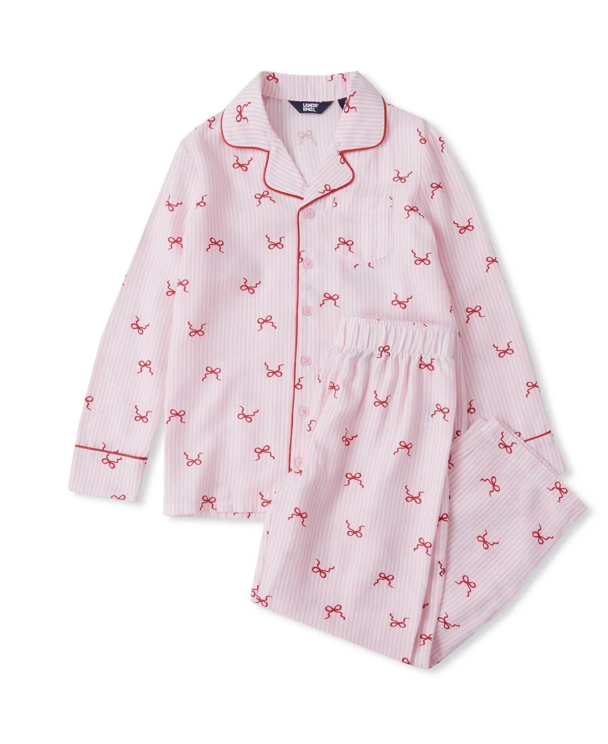 Flannel 2 Piece Pajama Set by Lands' End