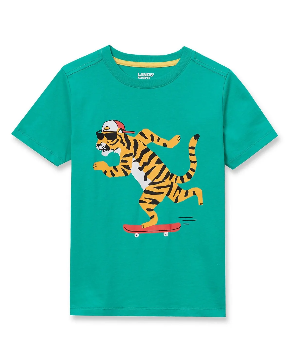 Short Sleeve Graphic Tee by Lands' End