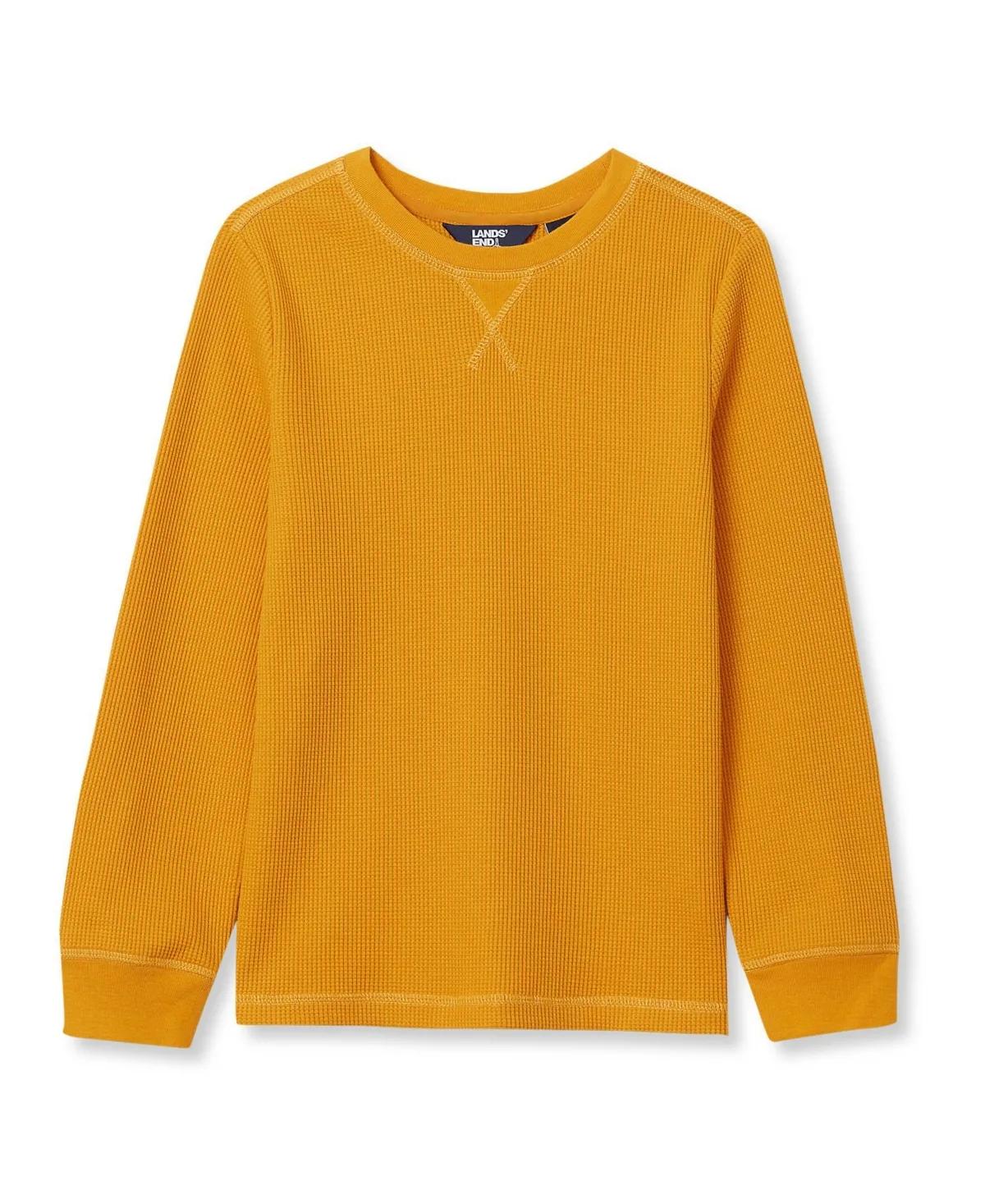 Long Sleeve Waffle Thermal Shirt by Lands' End