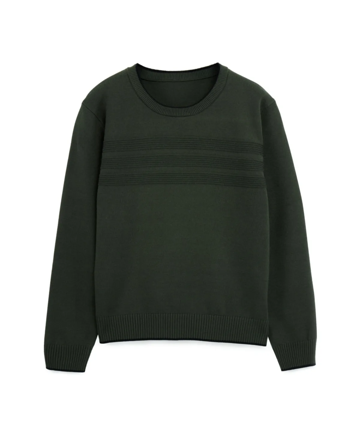 Moto Ribbing Detail Crew Neck Sweater by Raw X