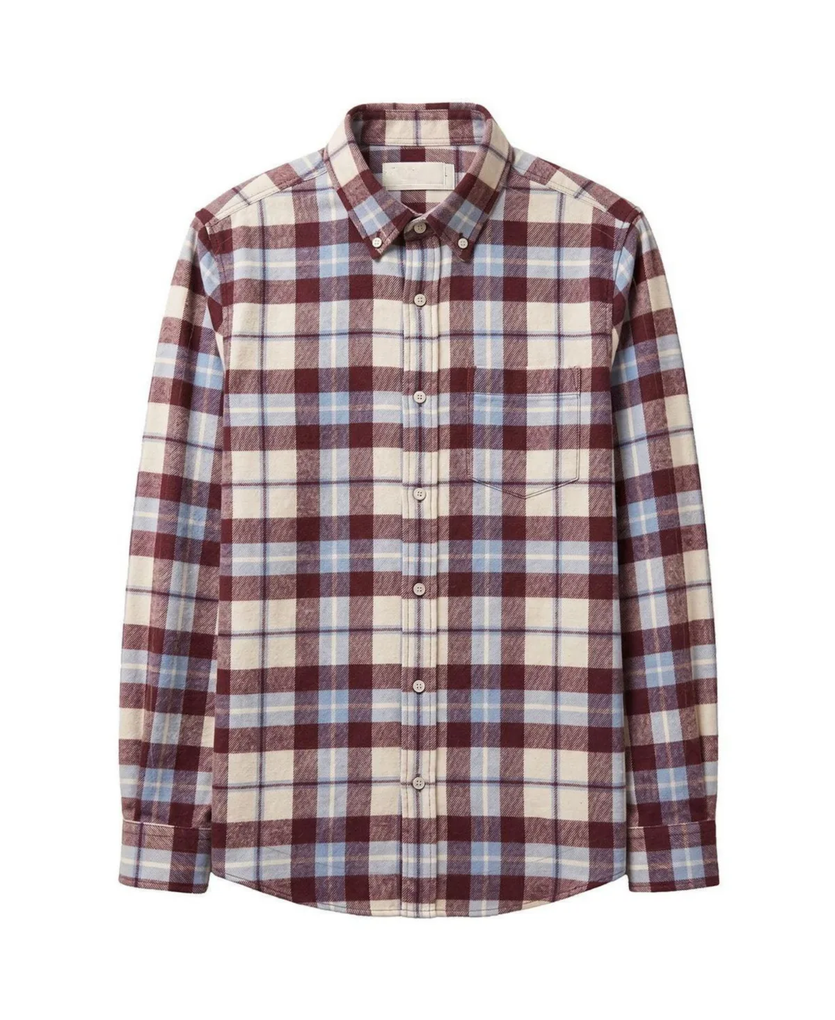 Organic Long Sleeve Flannel Button Down Shirt by Hope & Henry