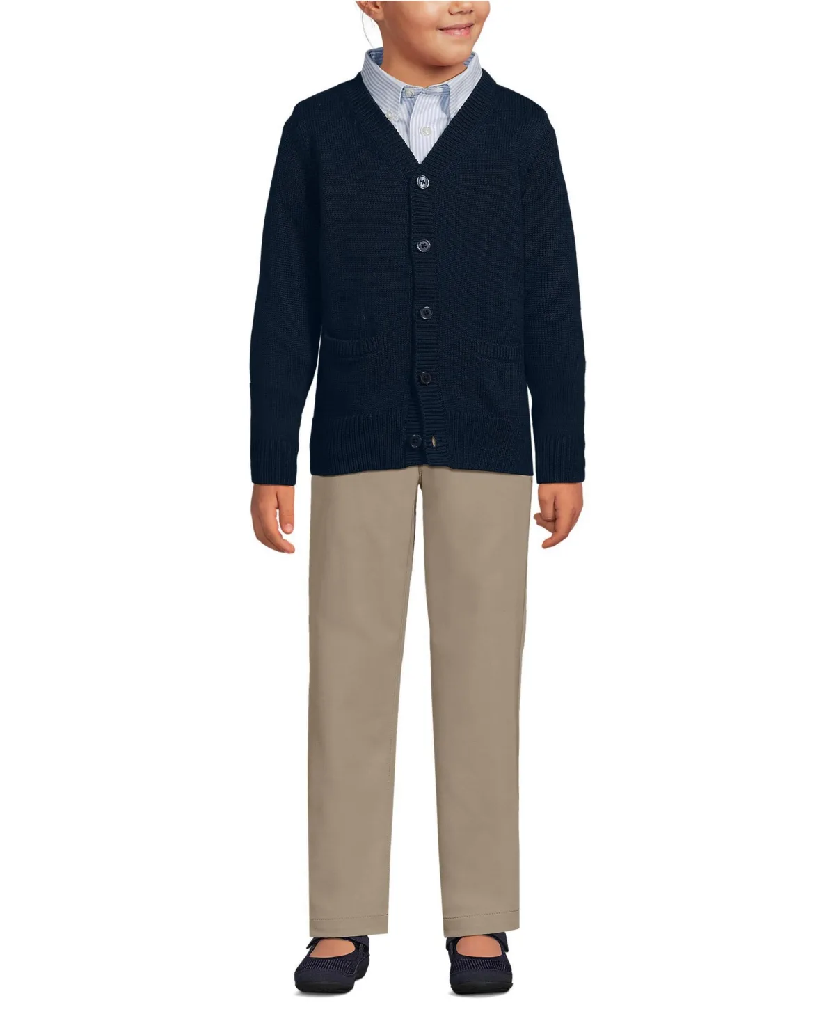 School Uniform Legacy Varsity Cardigan by Lands' End