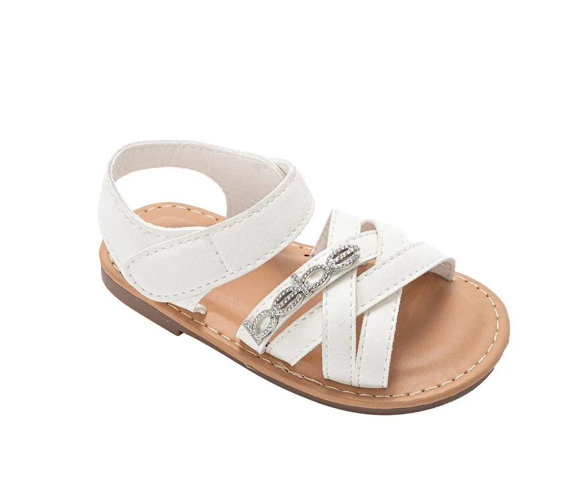 Sandals Cute Flat Adjustable Summer Strappy Sandals by Bebe