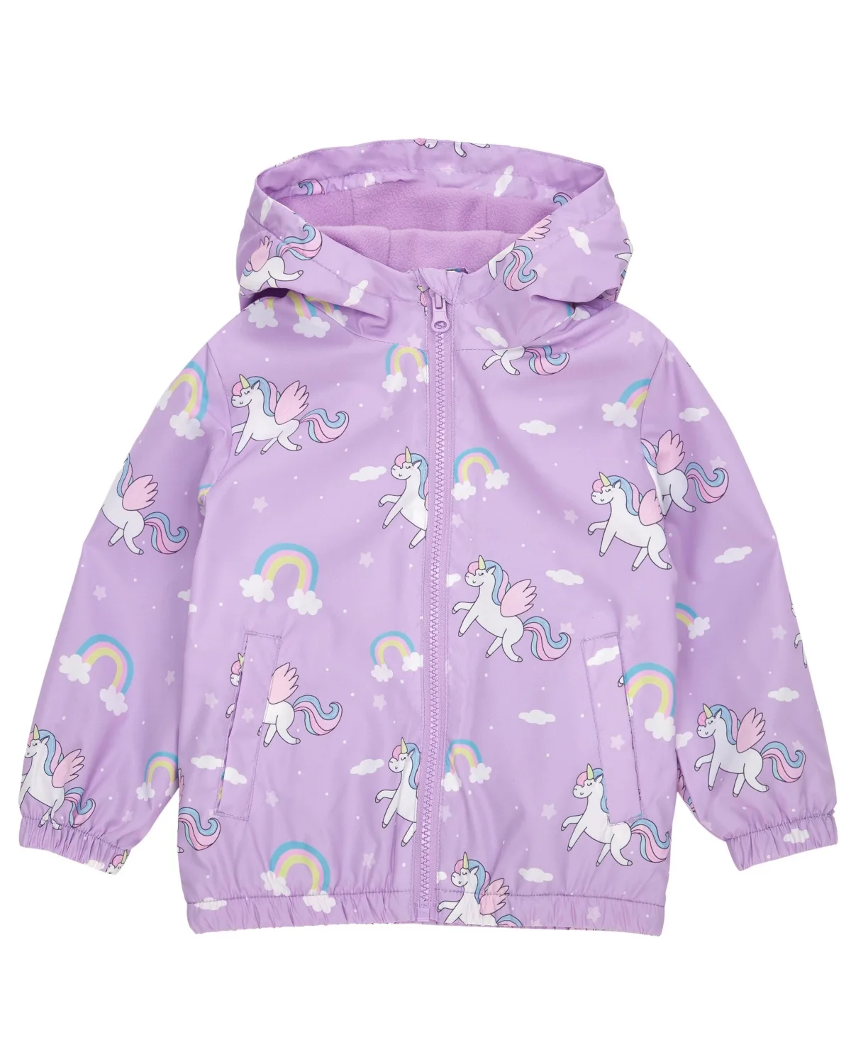 Fleece Lined Windbreaker Rain Jacket by Rokka&rolla