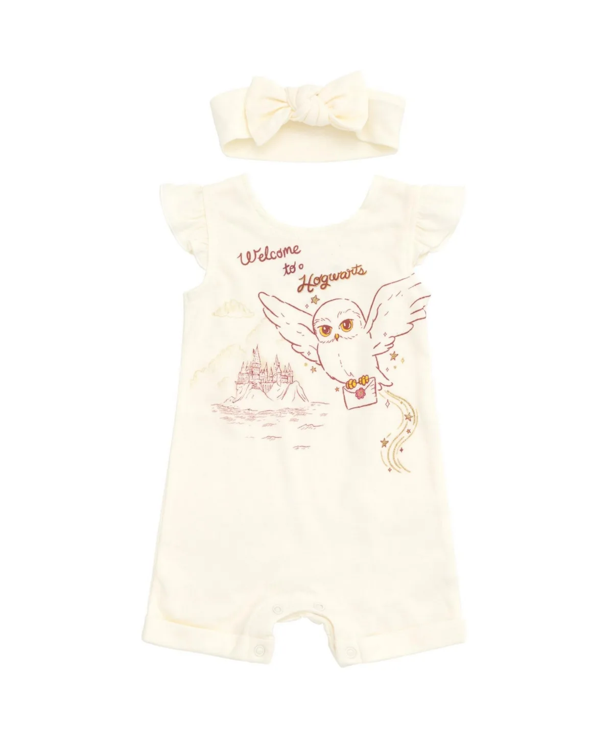 Hedwig Owl French Terry Romper and Headband by Harry Potter