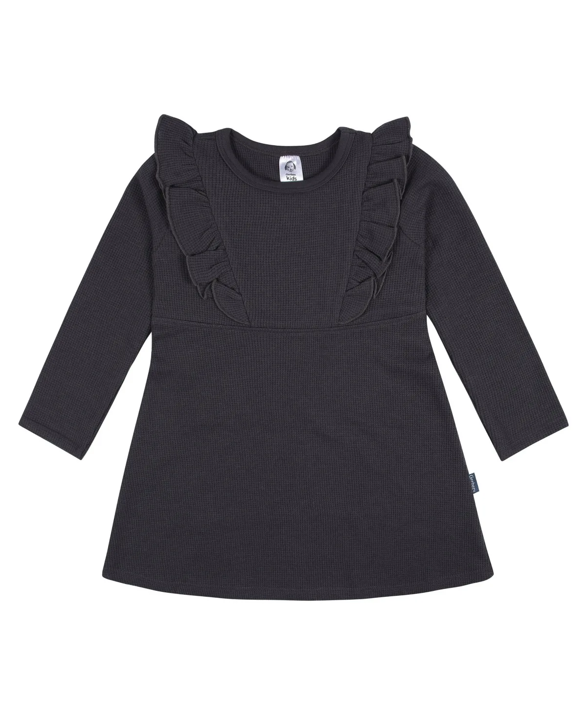 Long Sleeve Ruffle Dress by Gerber