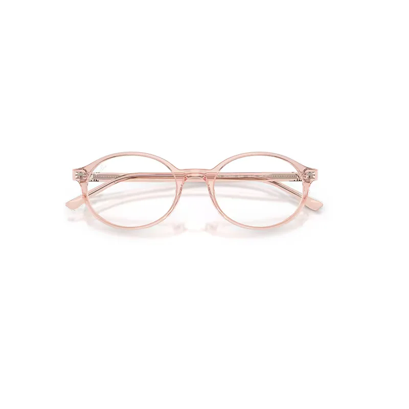 German Optics Eyeglasses Transparent Pink Frame Transparent Lenses Polarized by Ray-Ban