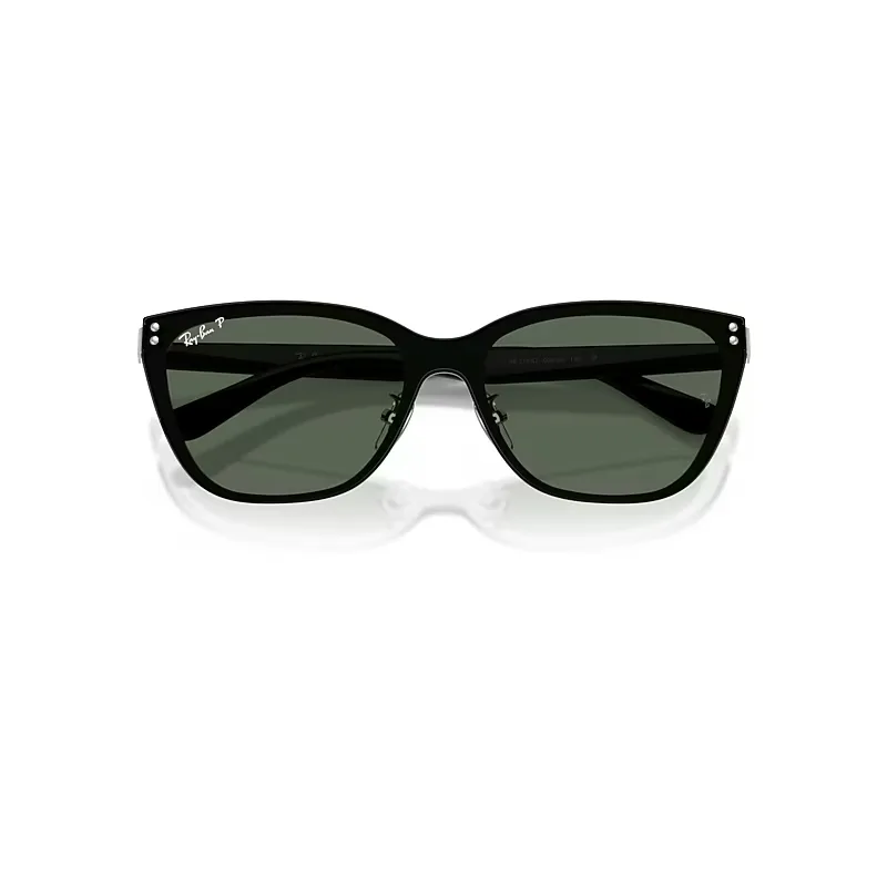 Rb3798d Sunglasses Black Frame Green Lenses Polarized by Ray-Ban