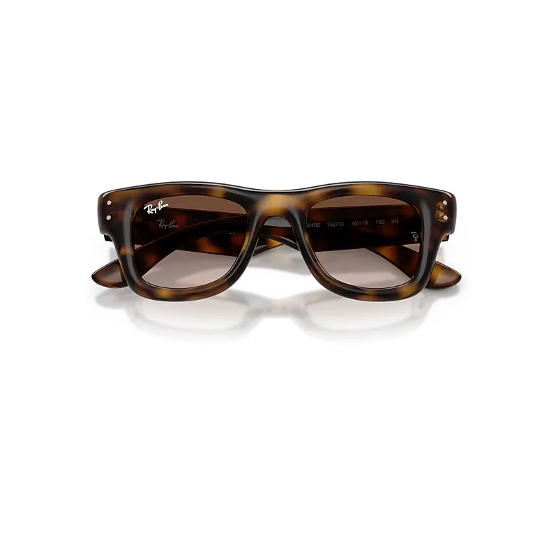 Puffer Bio-Based Sunglasses Havana Frame Brown Lenses by Ray-Ban