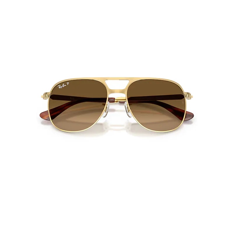 Bill Max Sunglasses Arista Frame Brown Lenses Polarized by Ray-Ban