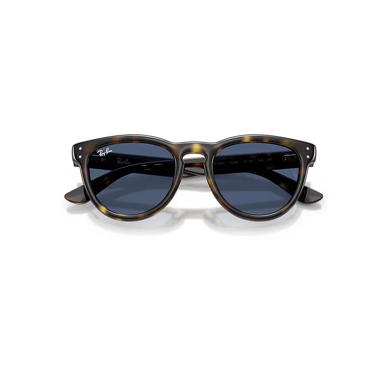 Rb2237 Sunglasses Havana Frame Blue Lenses