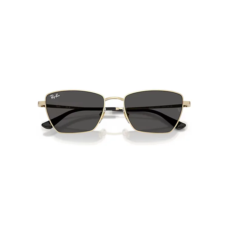 Drea Bio-Based Sunglasses Pale Gold Frame Grey Lenses by Ray-Ban
