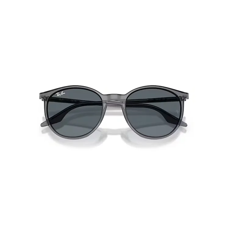 Rb2204 Sunglasses Transparent Grey Frame Blue Lenses by Ray-Ban