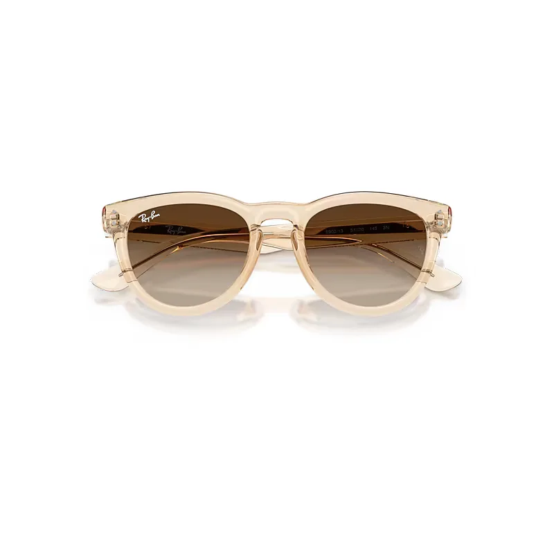 Rb2237 Sunglasses Transparent Nude Frame Brown Lenses by Ray-Ban