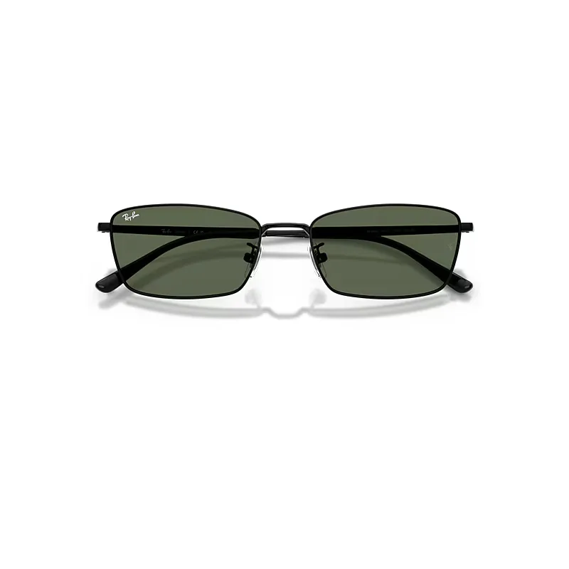 Rb8069d Titanium Sunglasses Black Frame Green Lenses by Ray-Ban