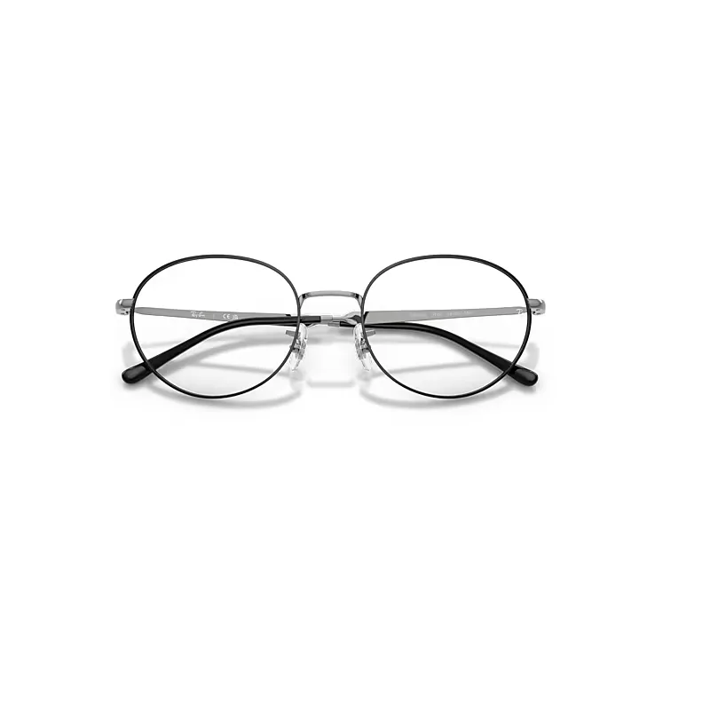 Rb6558 Optics Eyeglasses Gunmetal Frame Transparent Lenses Polarized by Ray-Ban