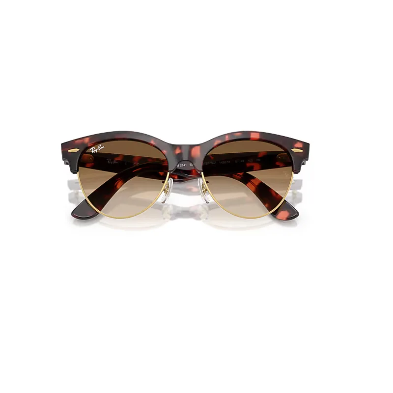 Clubmaster Way Sunglasses Pink Tortoise Frame Brown Lenses