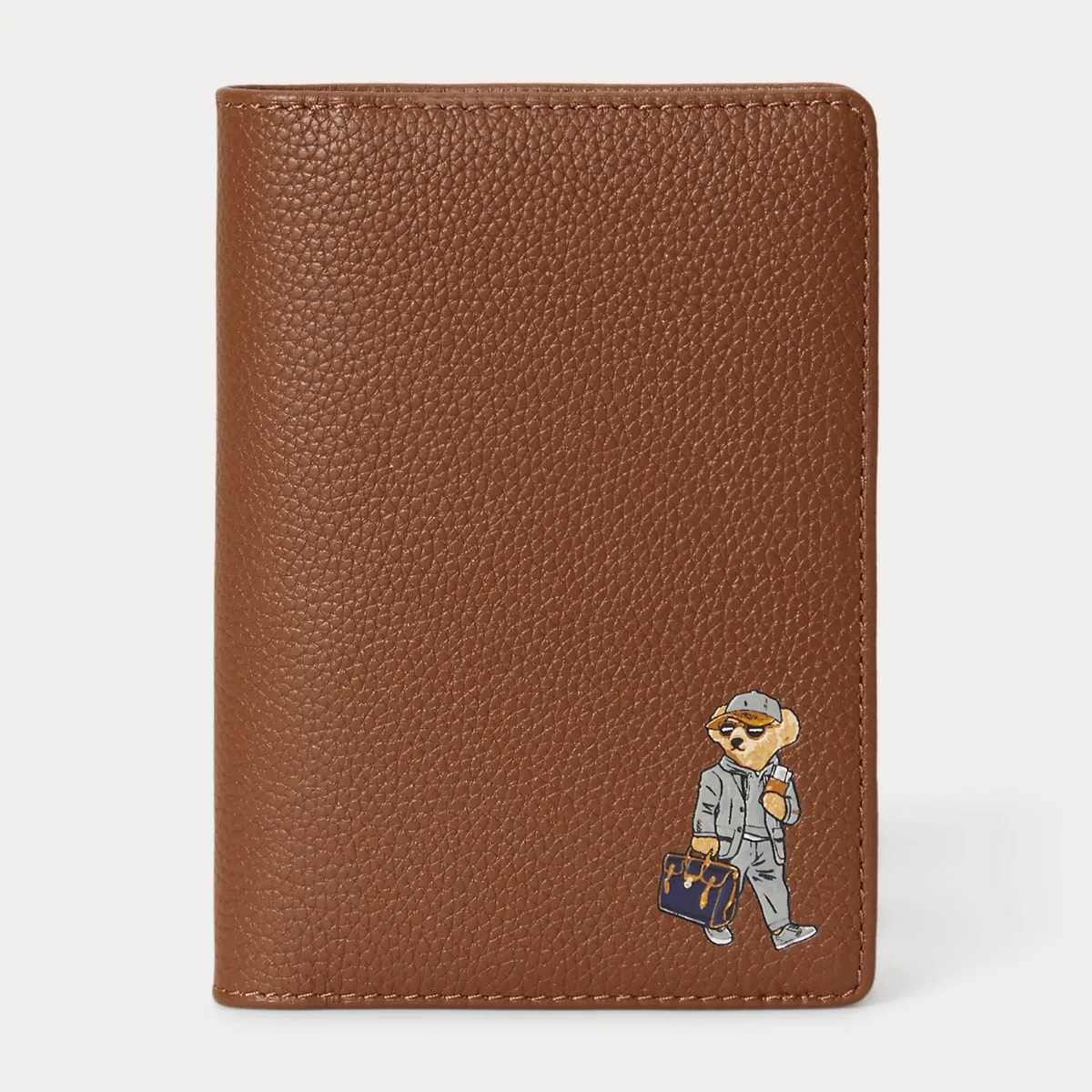 Polo Bear Pebbled Leather Passport Case by Polo Ralph Lauren