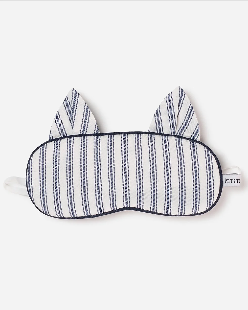 Petite Plume Kitty Eye Mask in French Ticking by J.Crew