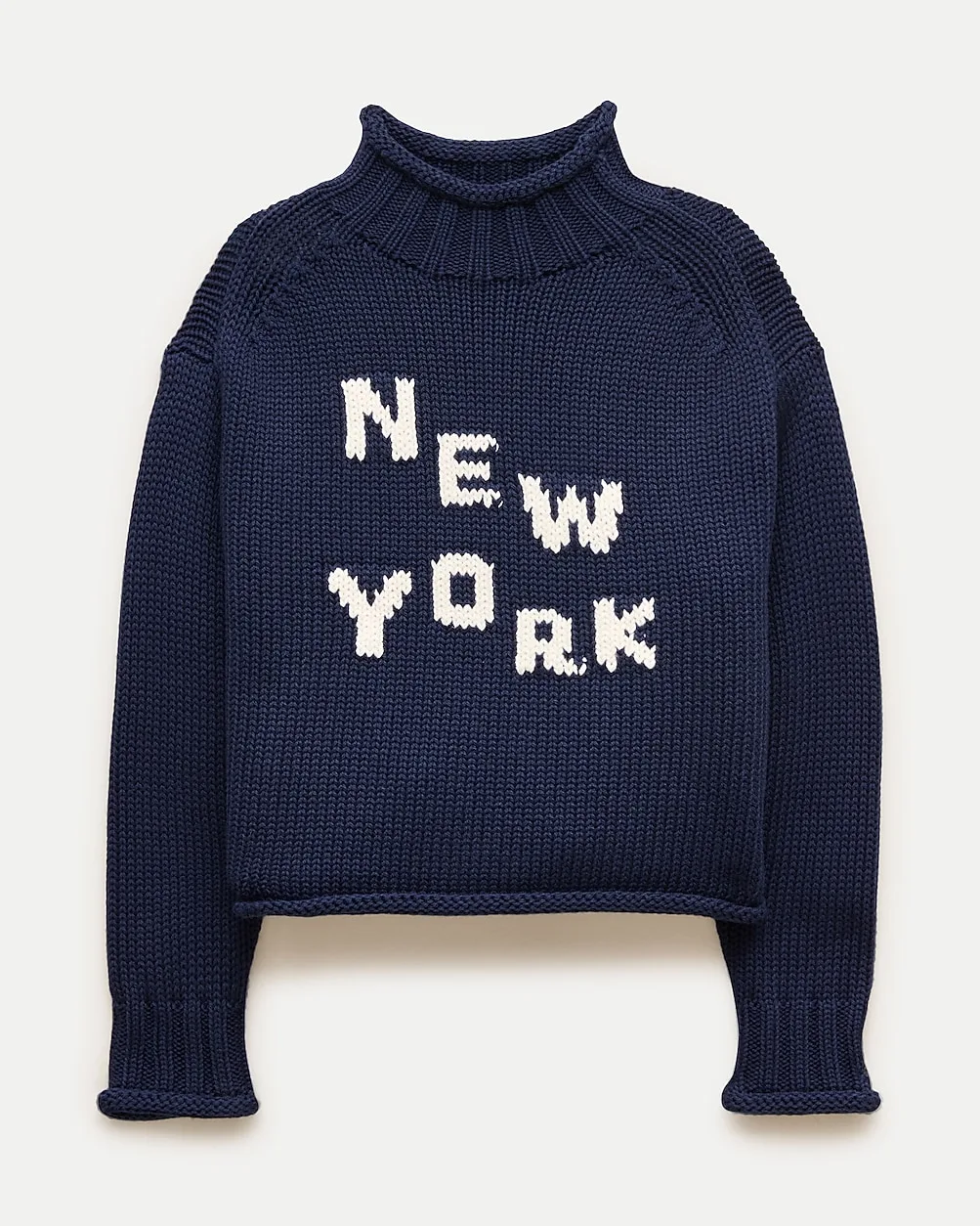 2025 Rollneck™ Sweater with NYC Intarsia by J.Crew