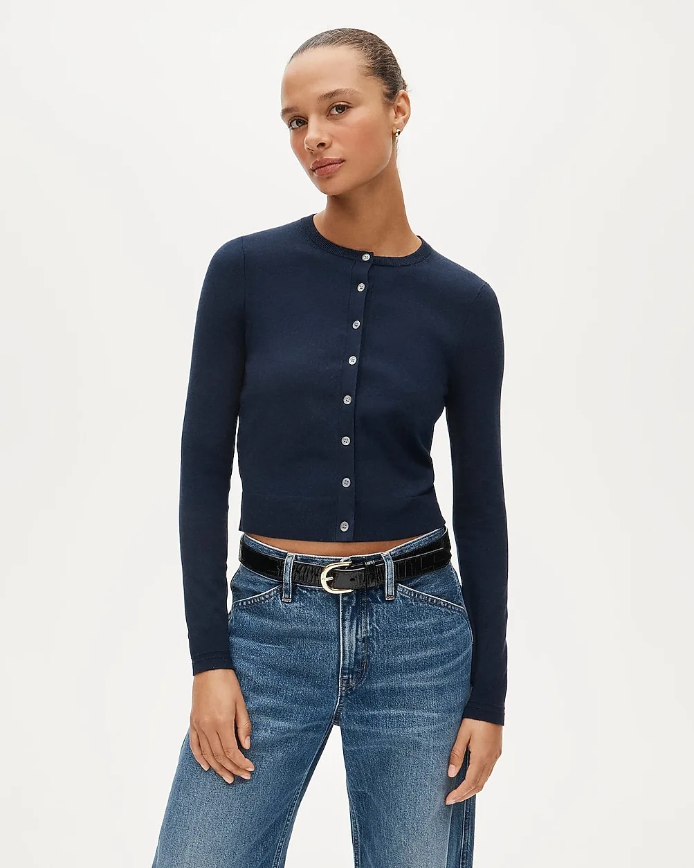 Jackie Cardigan in Premium Ultrafine Cotton