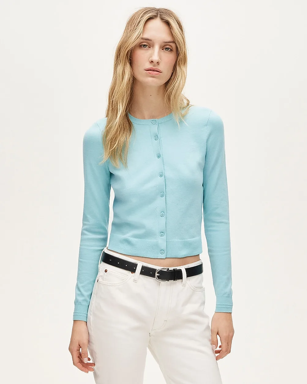 Jackie Cardigan in Premium Ultrafine Cotton