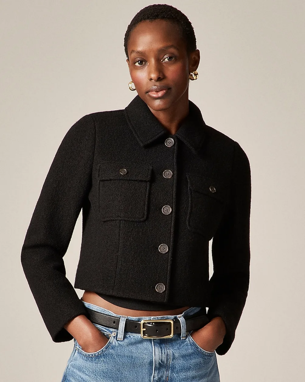 Lady Jacket in Italian Boiled Wool by J.Crew