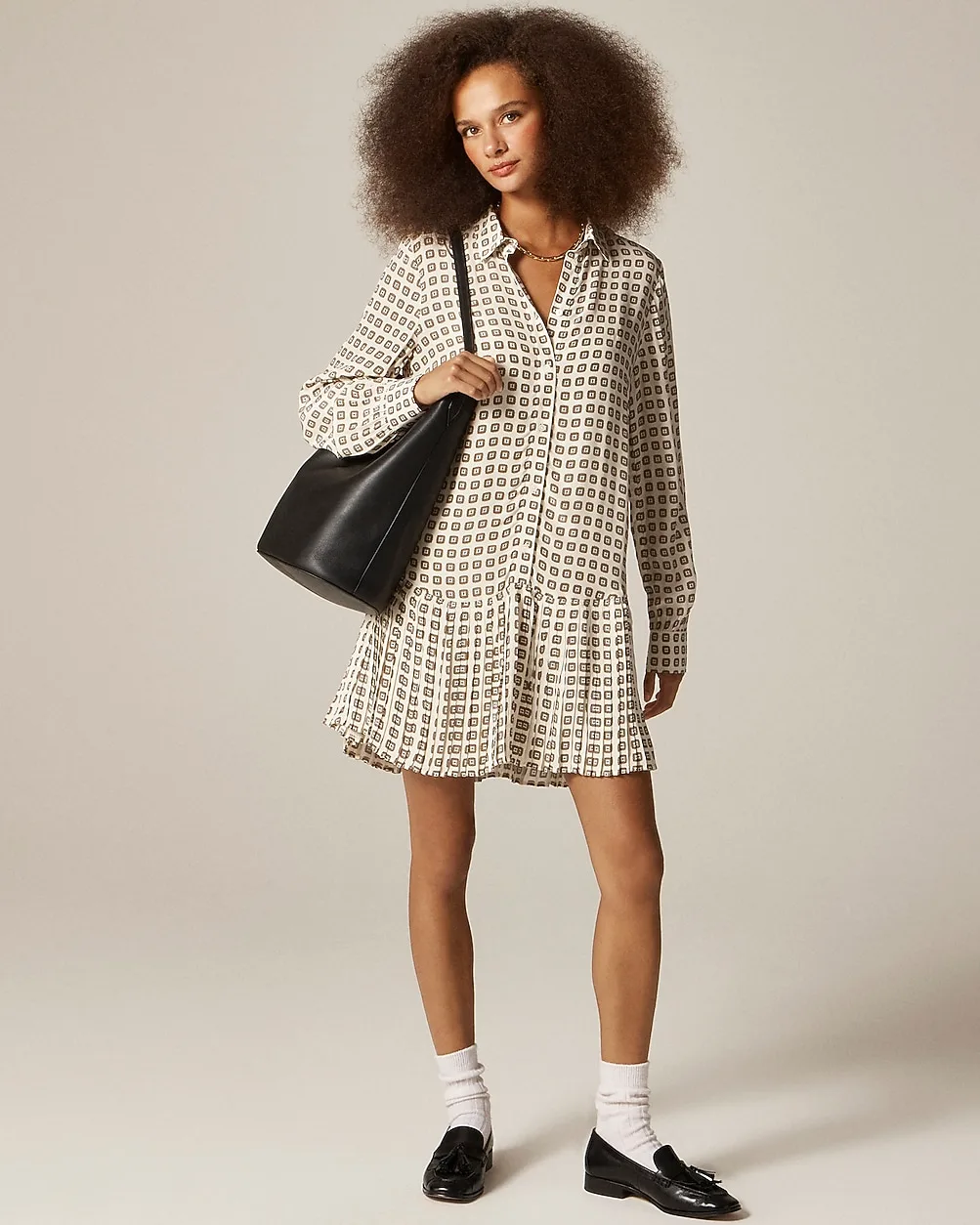 Amelia Shirt-Dress in Foulard Print by J.Crew