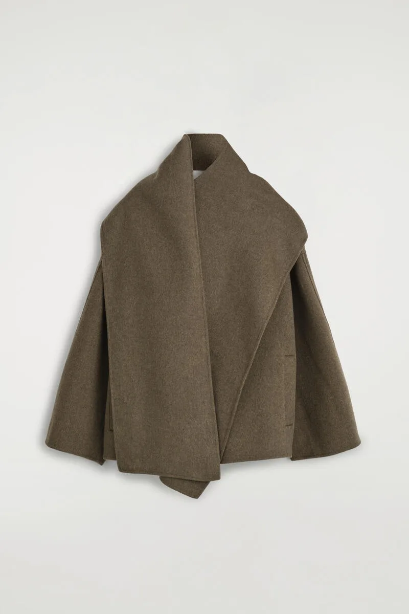 Double-Faced Wool-Blend Scarf Jacket by COS