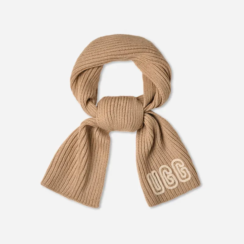 Chunky Crafted Rib Scarf Acrylic Blend