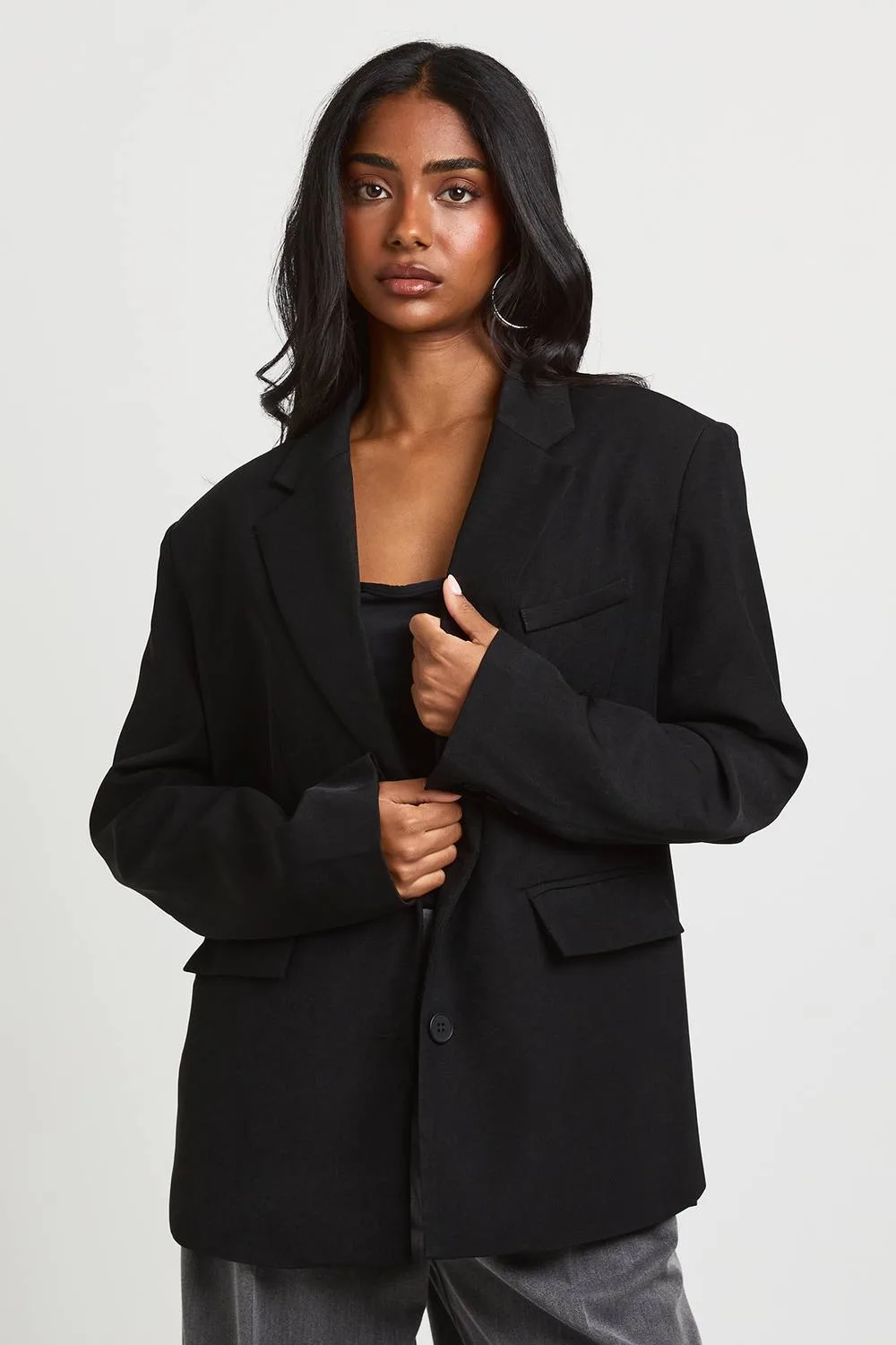 Single Breasted Oversized Blazer by boohoo
