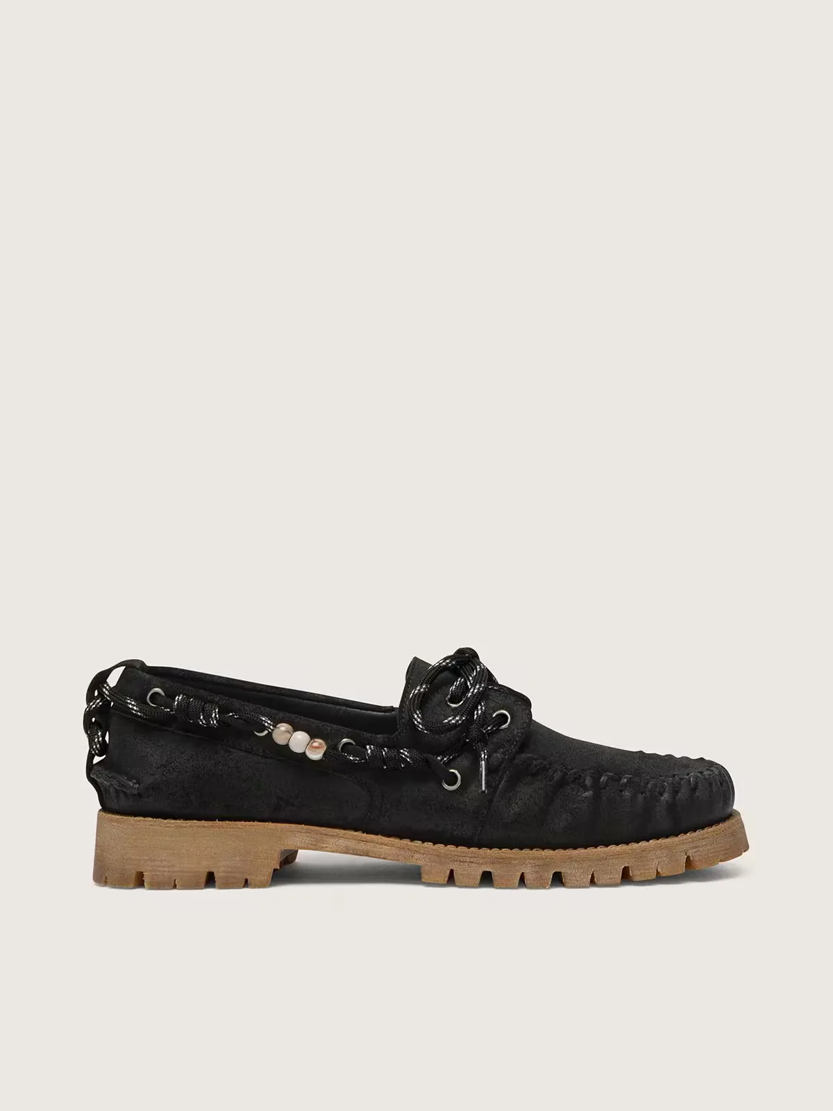 Cruise Loafers in Waxed Suede with Hiking Laces by Golden Goose