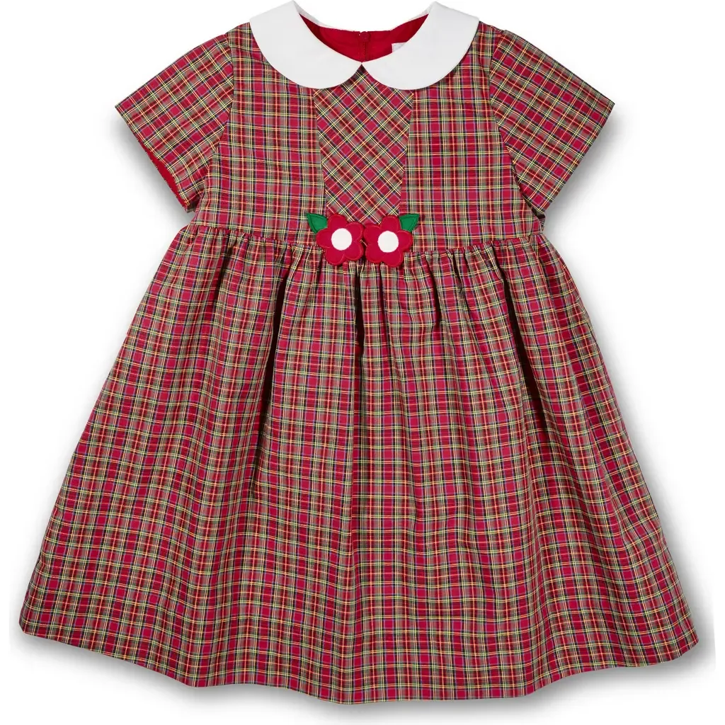 Plaid Dress with Flowers by Florence Eiseman
