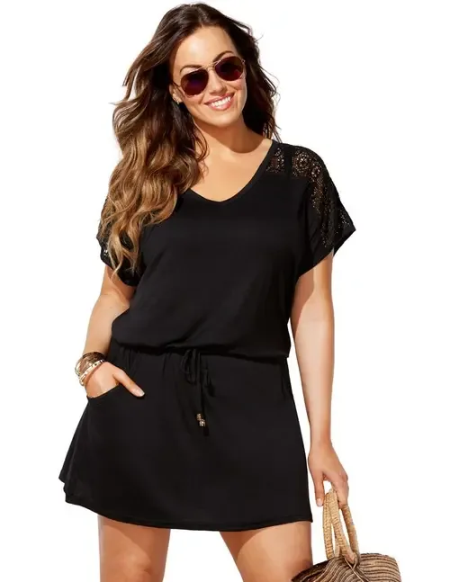 Emmie Crochet Cover Up Tunic by Swimsuits for All