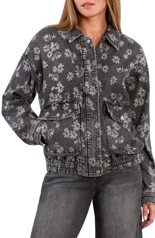 Stretch Denim Jacket by HINT OF BLU