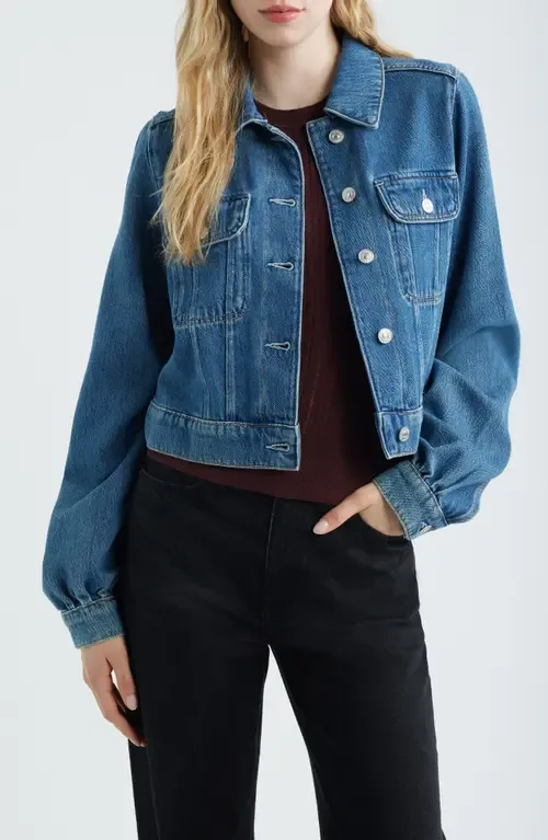 Pacey Crop Denim Jacket by PAIGE