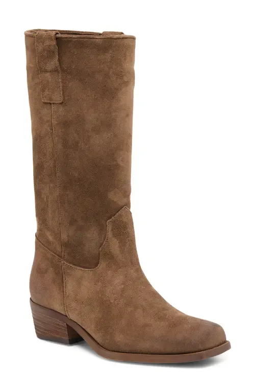 Romie Western Boot in Chocolate Suede by Dolce Vita
