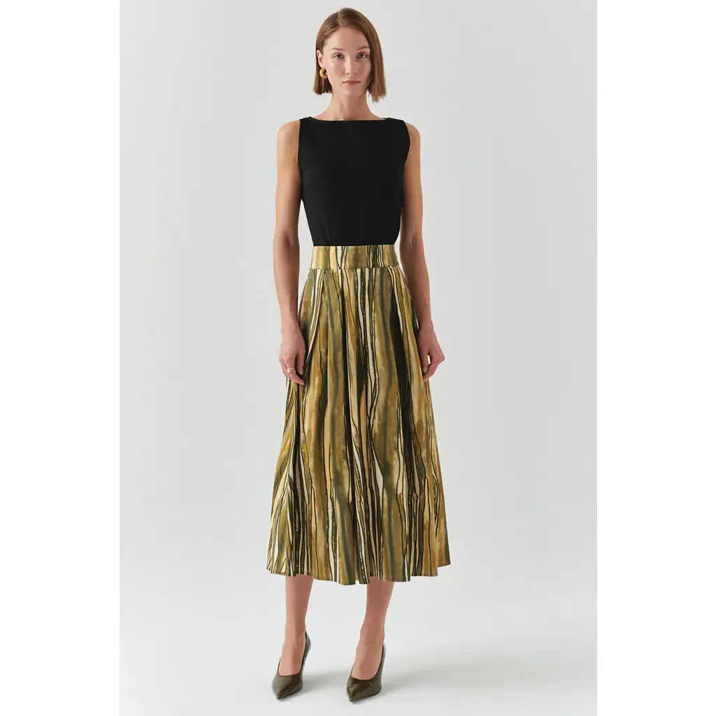 Sloan Striped Skirt by Exquise