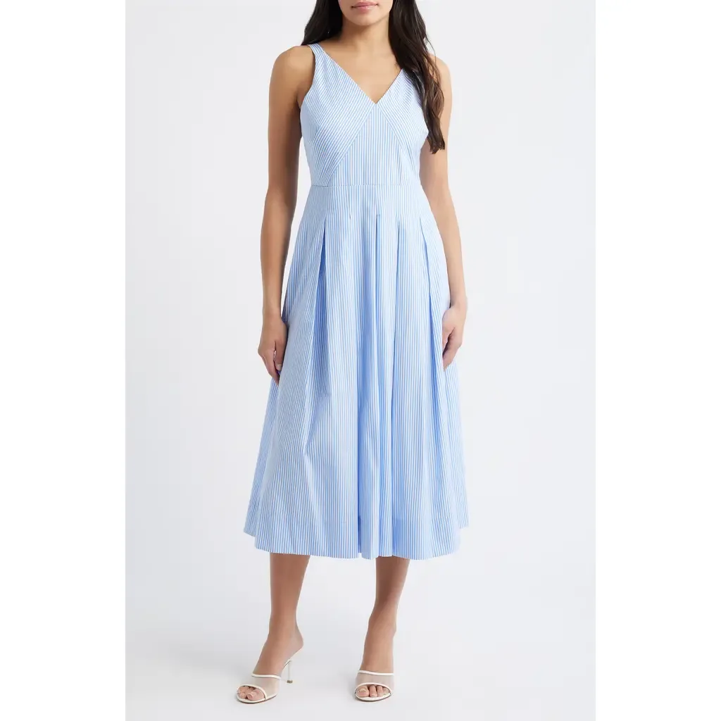 V-Neck Midi Dress by Eliza J