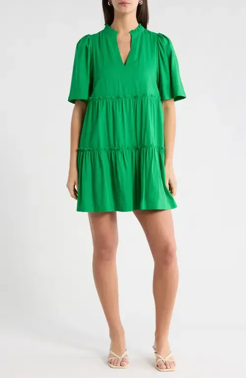 Gibson Dixie Tiered Cotton Dress by SUGARLIPS