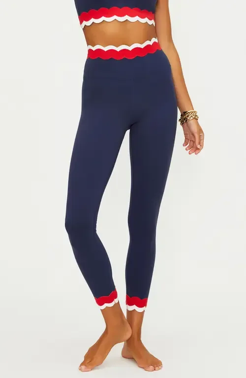 Stacy Scallop Colorblock Rib Leggings by Beach Riot