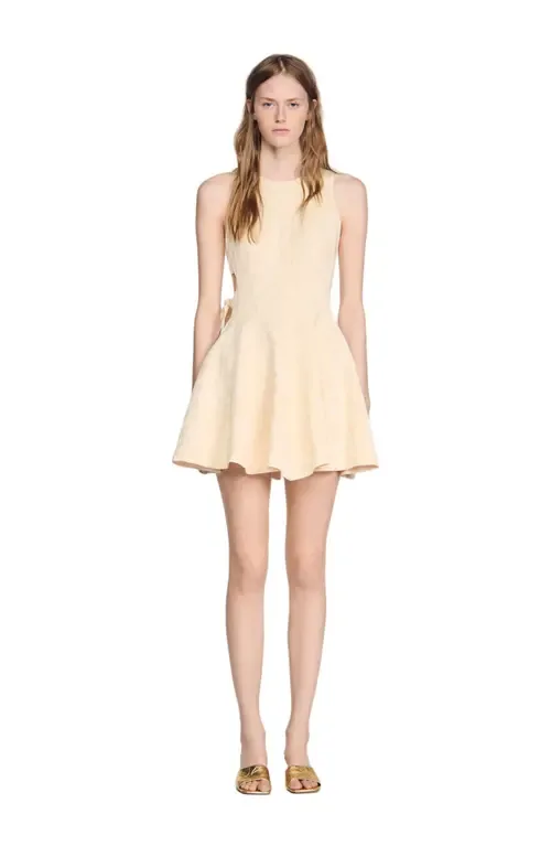 Short Floral Jacquard Dress by SANDRO