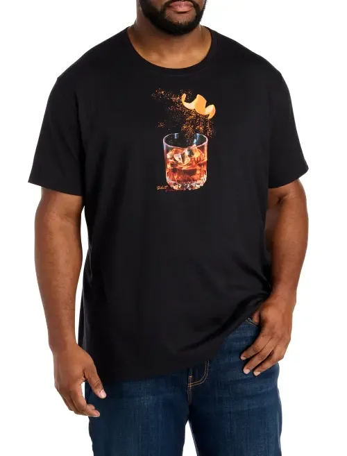Whiskey on Fire Graphic Tee by Robert Graham DXL