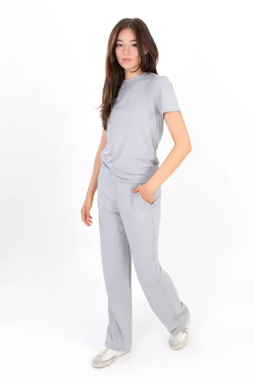 The Solace Wide Leg Sweatpant by ON/OFF Essentials