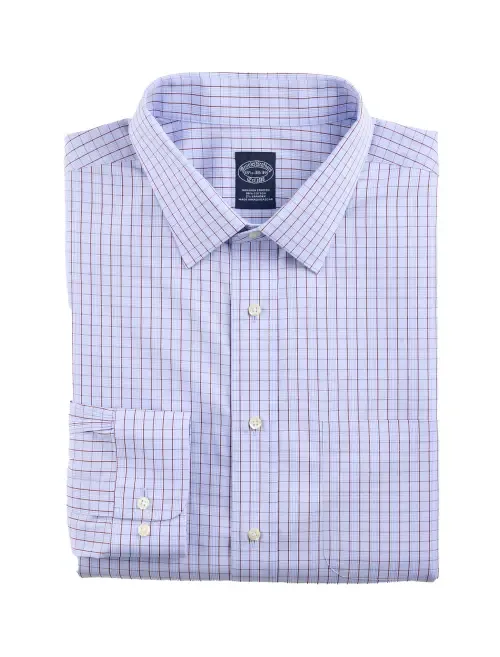 Non-Iron Glen Plaid Dress Shirt V2 by Brooks Brothers