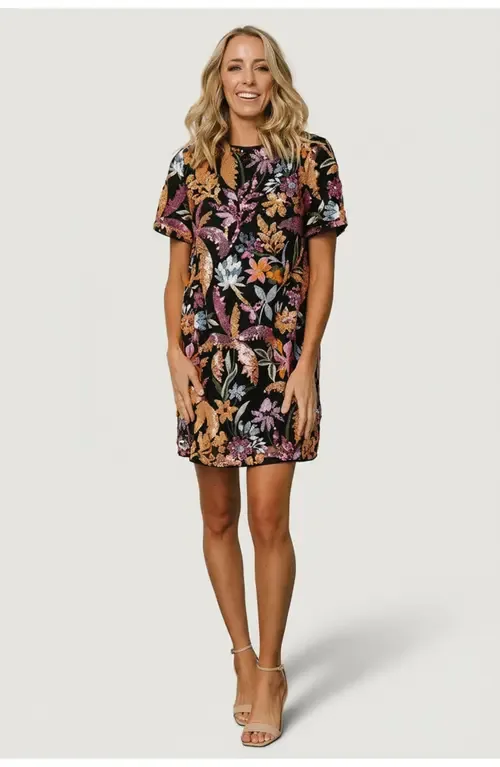 Patricia Sequin Short Dress by Baltic Børn