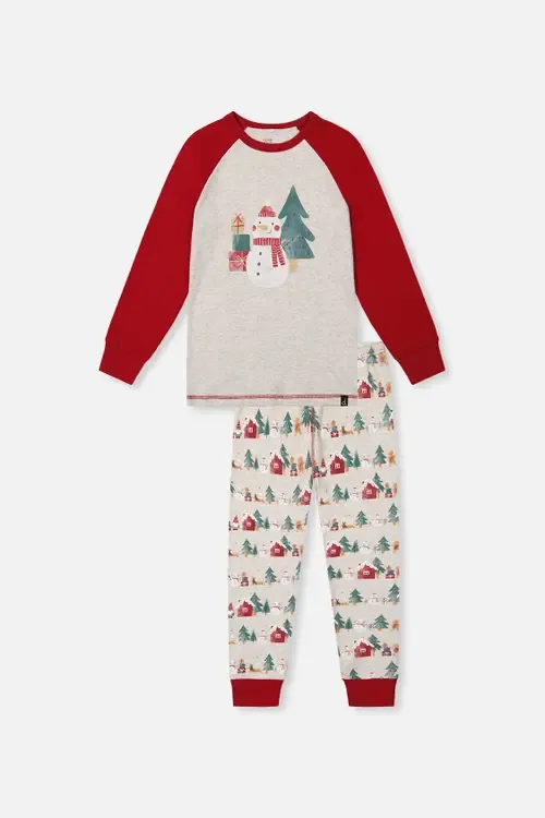 Organic Cotton Top Pants Two Piece Pajama Set by Deux par Deux