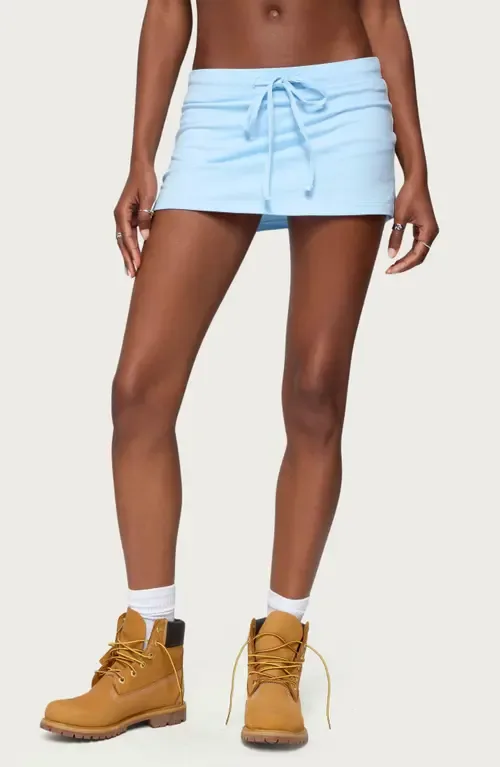Bayside Stretch Cotton Micro Skort by EDIKTED