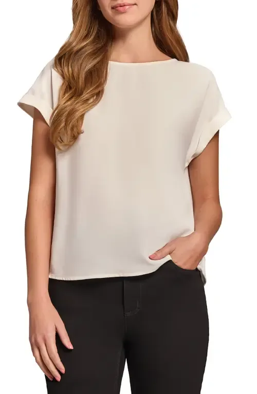 Button Detail Top by Jones New York
